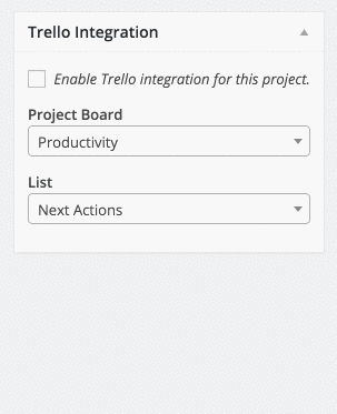 New Feature: Trello Integration (Beta) Trello List Select