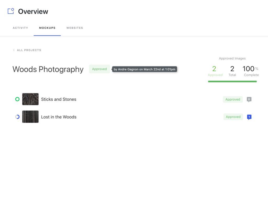 SureFeedback 3.2.0 Beta - Preview Project Overview 1024x779