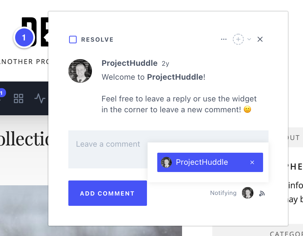 Viewing and Commenting on a Live Website File EGSFsG4AzB