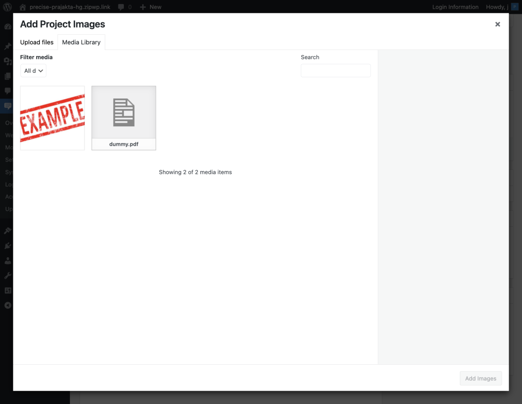 PDF Mockups Setup Add Images