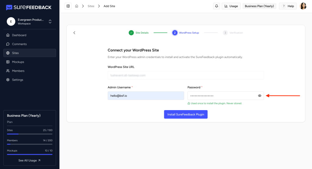 Getting Started With SureFeedback SaaS screenshot 2025 12 18 at 9.59.17 am edited
