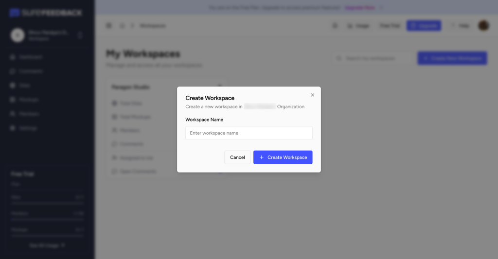 create workspace 2